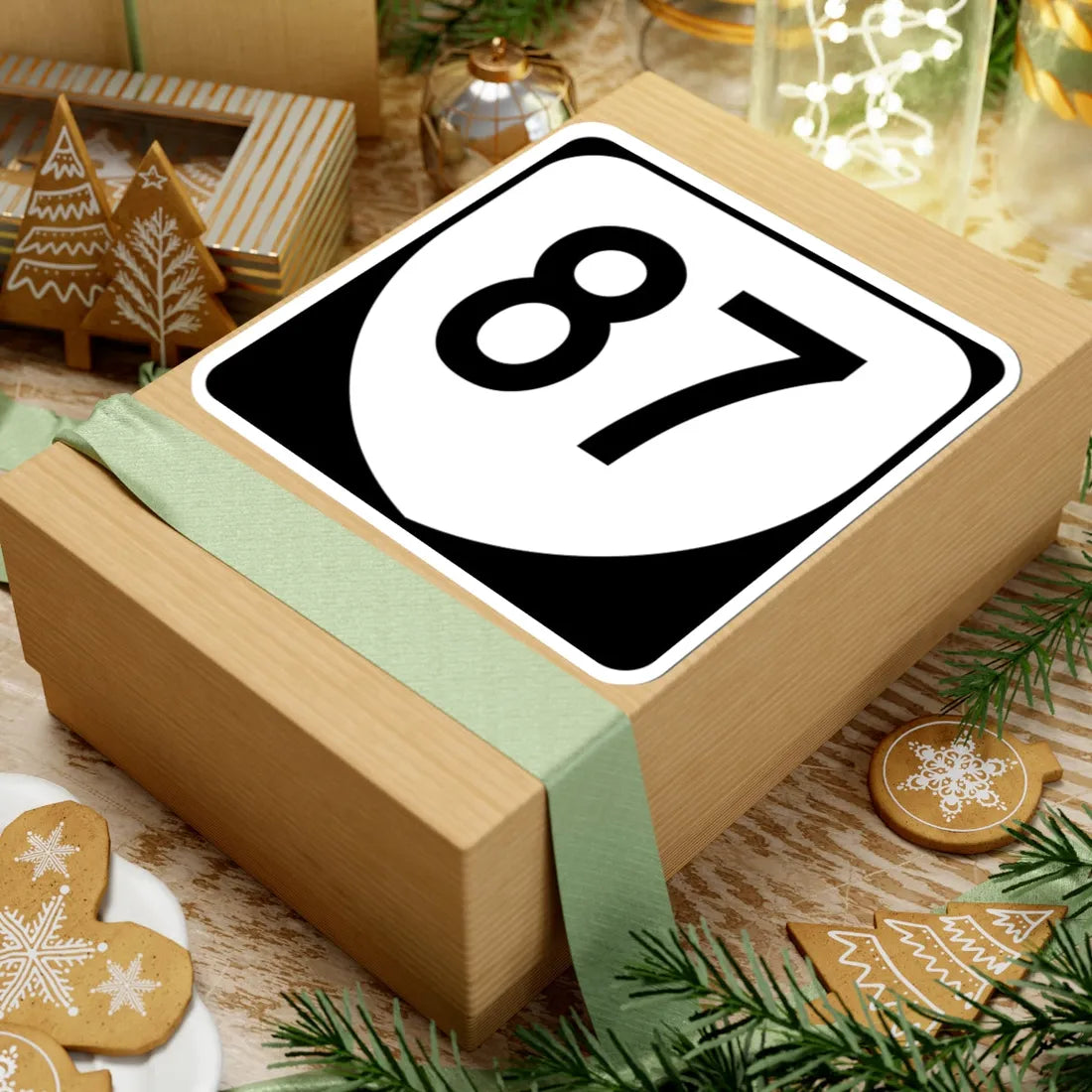 Virginia 87 (Virginia) (Road Sign) STICKER Vinyl Kiss-Cut Decal - The Sticker Space