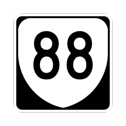 Virginia 88 (Virginia) (Road Sign) STICKER Vinyl Kiss-Cut Decal 2 Inch White - The Sticker Space