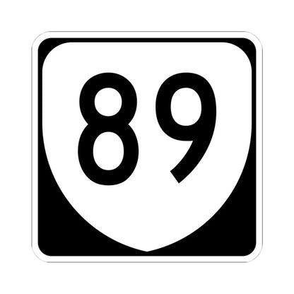 Virginia 89 (Virginia) (Road Sign) STICKER Vinyl Kiss-Cut Decal 4 Inch White - The Sticker Space