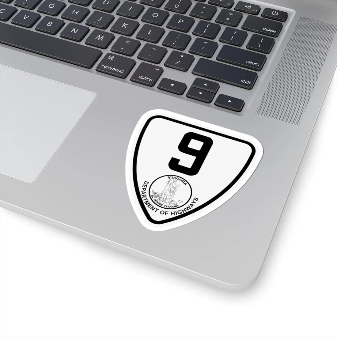 Virginia 9 1924 (Virginia) (Road Sign) STICKER Vinyl Kiss-Cut Decal - The Sticker Space