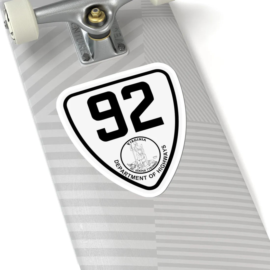 Virginia 92 1924 (Virginia) (Road Sign) STICKER Vinyl Kiss-Cut Decal - The Sticker Space