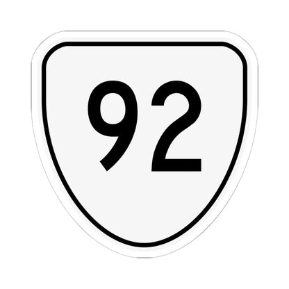 Virginia 92 1956 (Virginia) (Road Sign) STICKER Vinyl Kiss-Cut Decal 6 Inch White - The Sticker Space