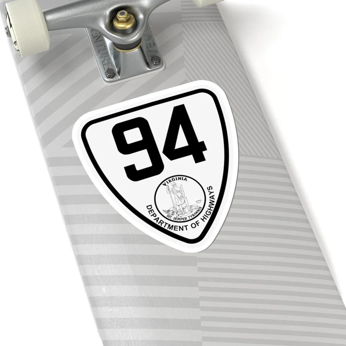 Virginia 94 1924 (Virginia) (Road Sign) STICKER Vinyl Kiss-Cut Decal - The Sticker Space