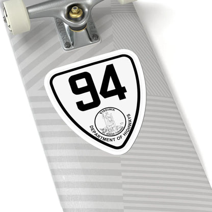 Virginia 94 1924 (Virginia) (Road Sign) STICKER Vinyl Kiss-Cut Decal - The Sticker Space