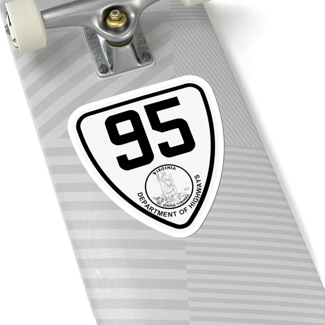 Virginia 95 1924 (Virginia) (Road Sign) STICKER Vinyl Kiss-Cut Decal - The Sticker Space