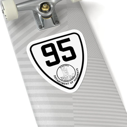 Virginia 95 1924 (Virginia) (Road Sign) STICKER Vinyl Kiss-Cut Decal - The Sticker Space