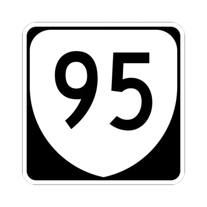 Virginia 95 (Virginia) (Road Sign) STICKER Vinyl Kiss-Cut Decal 4 Inch White - The Sticker Space