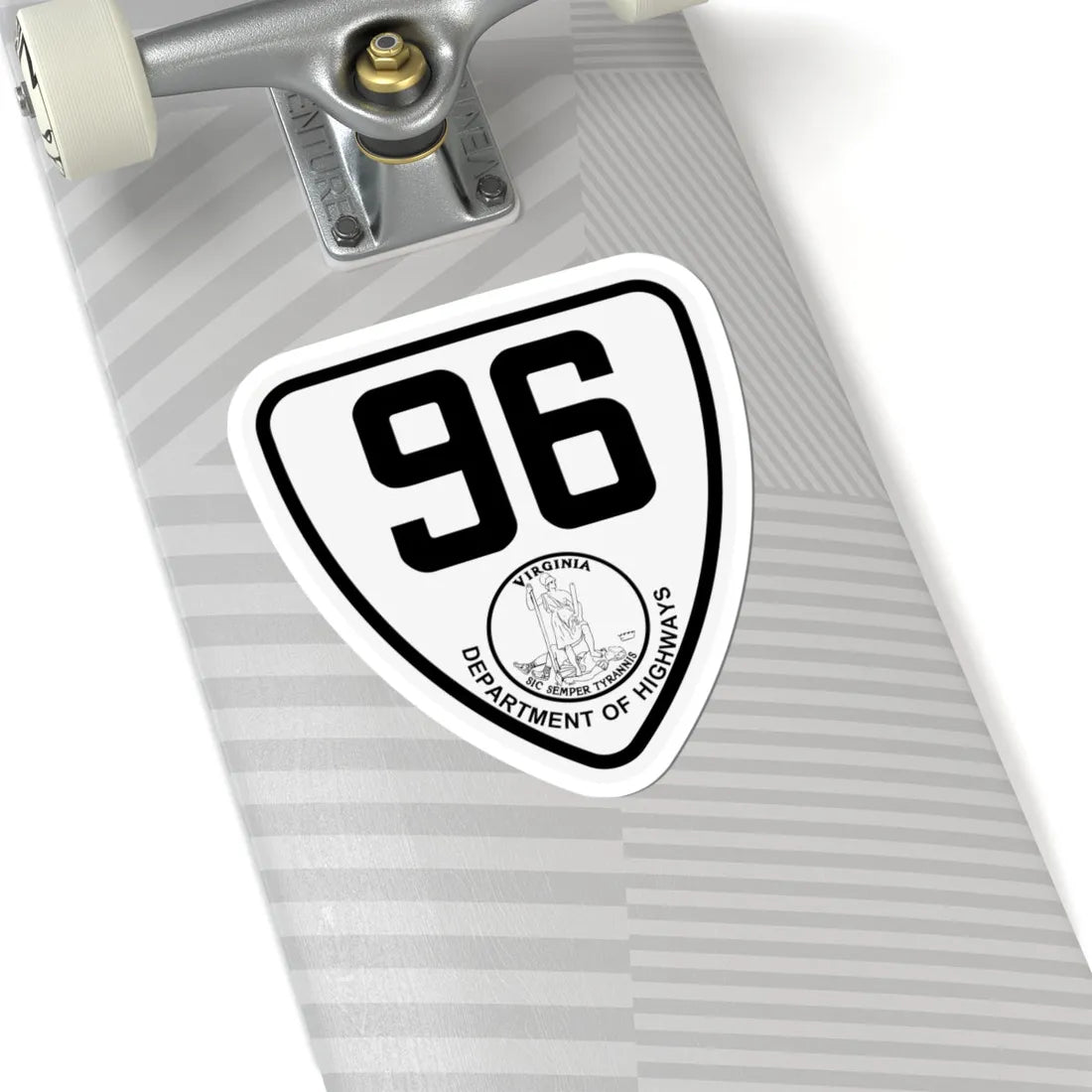 Virginia 96 1924 (Virginia) (Road Sign) STICKER Vinyl Kiss-Cut Decal - The Sticker Space