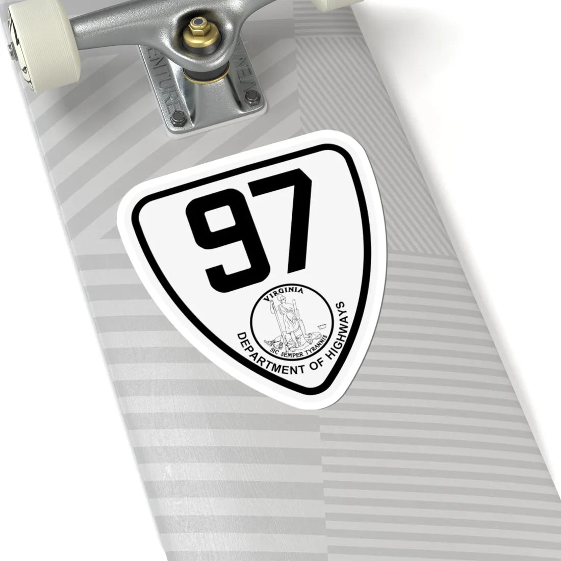 Virginia 97 1924 (Virginia) (Road Sign) STICKER Vinyl Kiss-Cut Decal - The Sticker Space