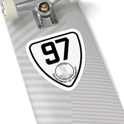 Virginia 97 1924 (Virginia) (Road Sign) STICKER Vinyl Kiss-Cut Decal - The Sticker Space