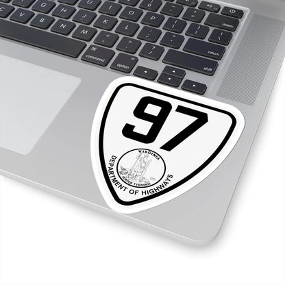 Virginia 97 1924 (Virginia) (Road Sign) STICKER Vinyl Kiss-Cut Decal - The Sticker Space