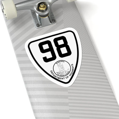 Virginia 98 1924 (Virginia) (Road Sign) STICKER Vinyl Kiss-Cut Decal - The Sticker Space