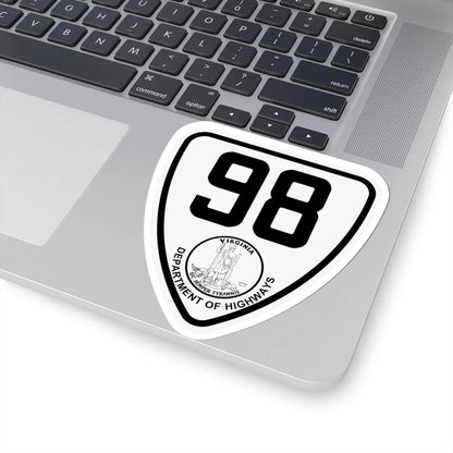 Virginia 98 1924 (Virginia) (Road Sign) STICKER Vinyl Kiss-Cut Decal - The Sticker Space