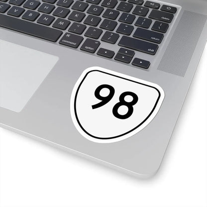 Virginia 98 1956 (Virginia) (Road Sign) STICKER Vinyl Kiss-Cut Decal - The Sticker Space