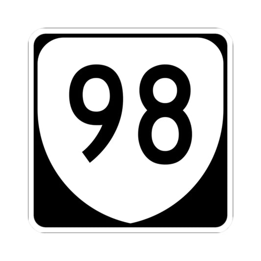 Virginia 98 (Virginia) (Road Sign) STICKER Vinyl Kiss-Cut Decal 2 Inch White - The Sticker Space