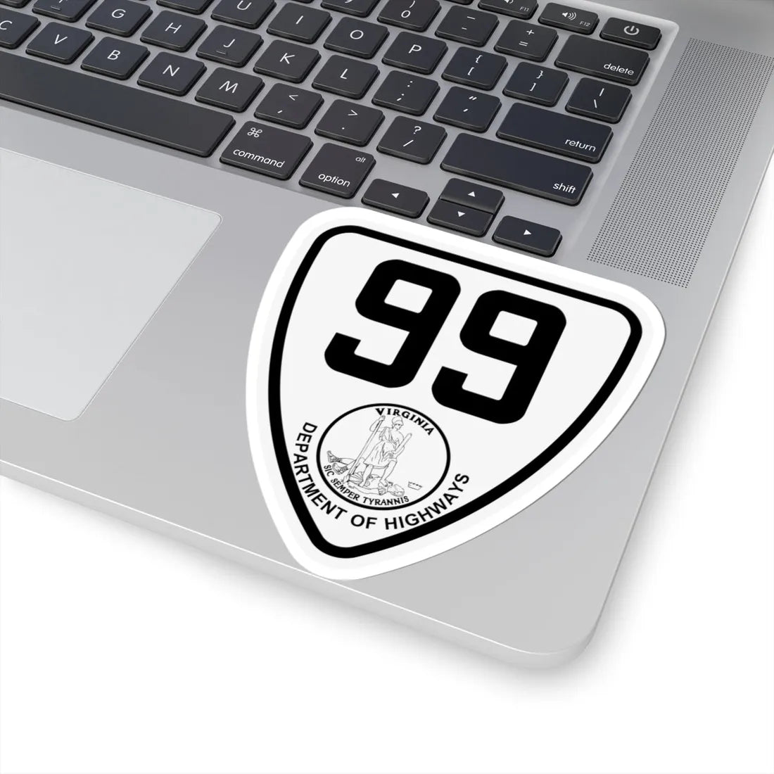 Virginia 99 1924 (Virginia) (Road Sign) STICKER Vinyl Kiss-Cut Decal - The Sticker Space