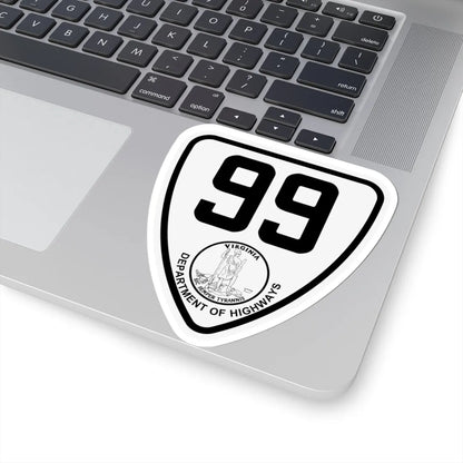 Virginia 99 1924 (Virginia) (Road Sign) STICKER Vinyl Kiss-Cut Decal - The Sticker Space