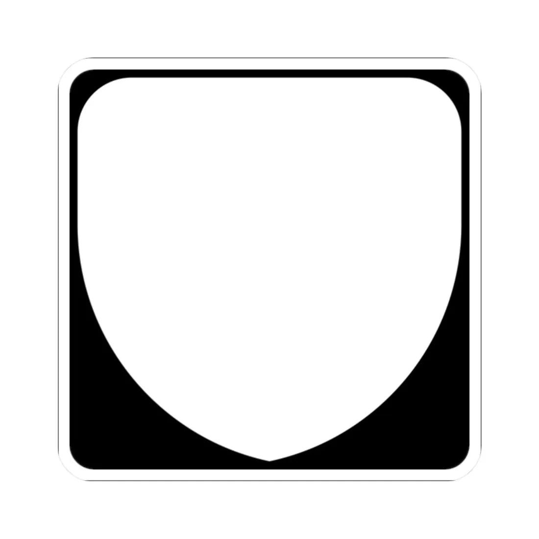 Virginia blank (Virginia) (Road Sign) STICKER Vinyl Kiss-Cut Decal 2 Inch White - The Sticker Space