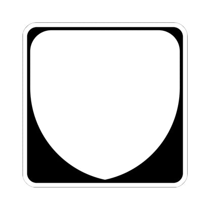 Virginia blank (Virginia) (Road Sign) STICKER Vinyl Kiss-Cut Decal 6 Inch White - The Sticker Space