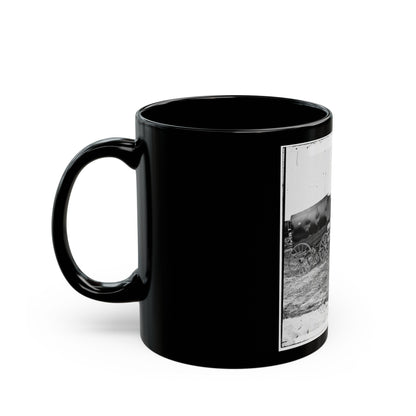 Virginia, City Point. Park Of Army Wagons (U.S. Civil War) Black Coffee Mug-The Sticker Space