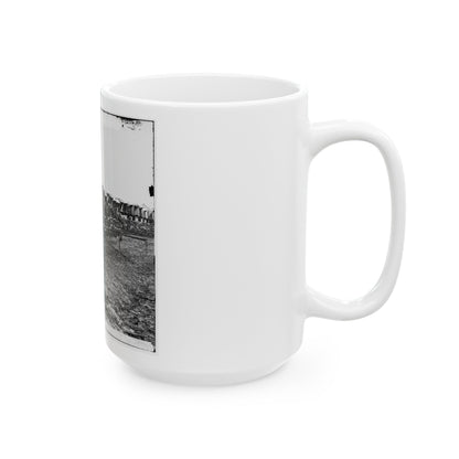 Virginia, City Point. Park Of Army Wagons (U.S. Civil War) White Coffee Mug-The Sticker Space