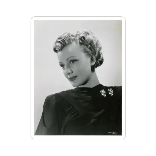 Virginia Grey #67 (Vintage Female Icon) STICKER Vinyl Kiss-Cut Decal 2 Inch White - The Sticker Space