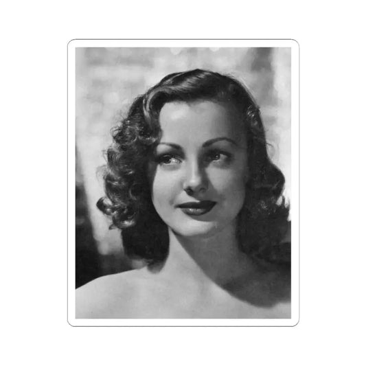 Virginia Grey #96 (Vintage Female Icon) STICKER Vinyl Kiss-Cut Decal 2 Inch White - The Sticker Space