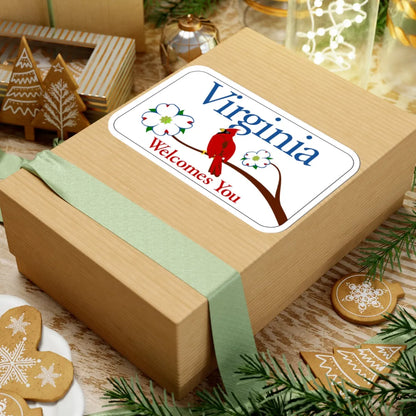 Virginia I-V1 (Virginia) (Road Sign) STICKER Vinyl Kiss-Cut Decal - The Sticker Space