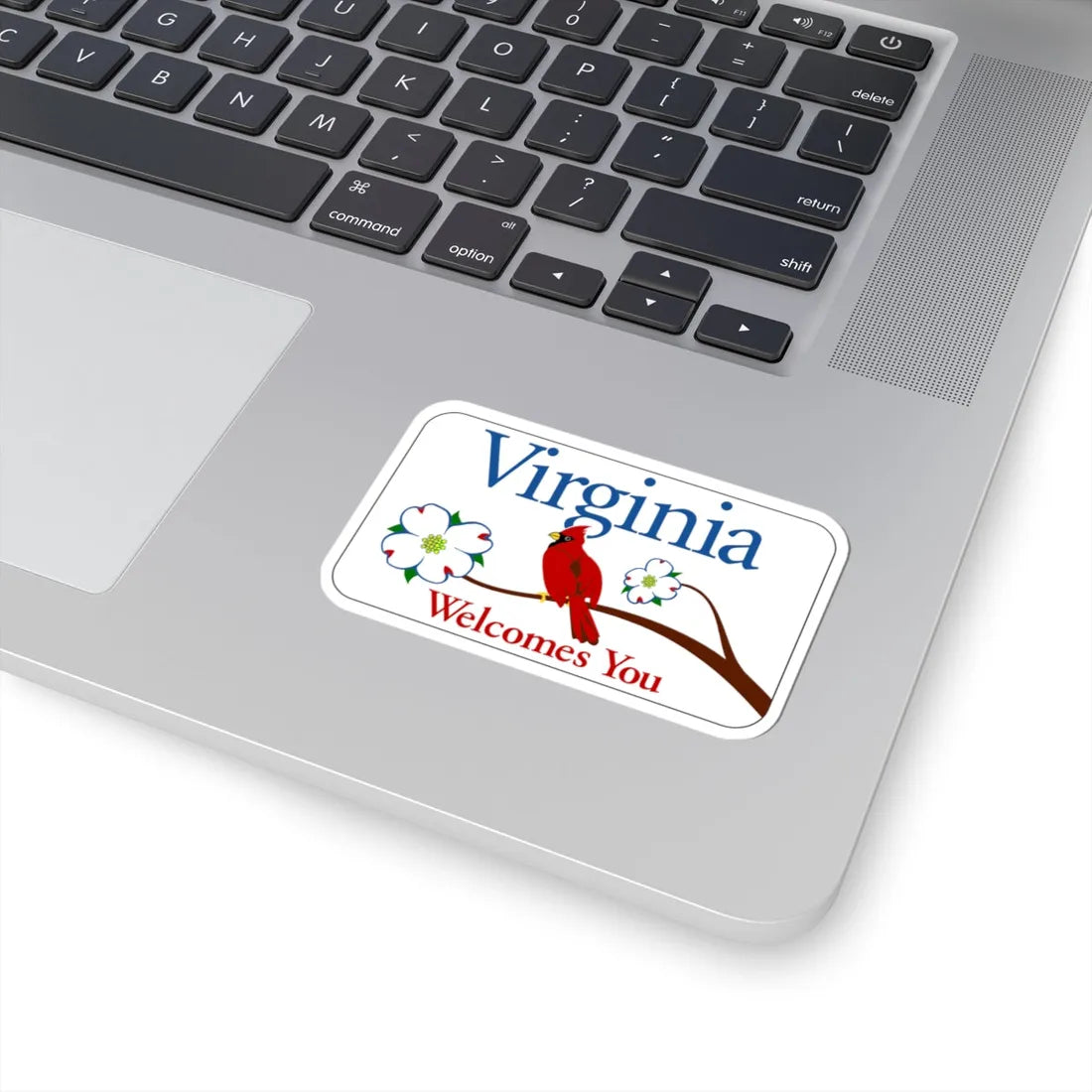 Virginia I-V1 (Virginia) (Road Sign) STICKER Vinyl Kiss-Cut Decal - The Sticker Space