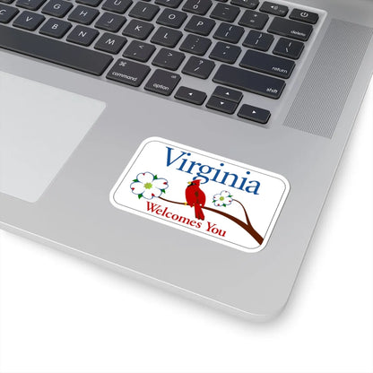 Virginia I-V1 (Virginia) (Road Sign) STICKER Vinyl Kiss-Cut Decal - The Sticker Space