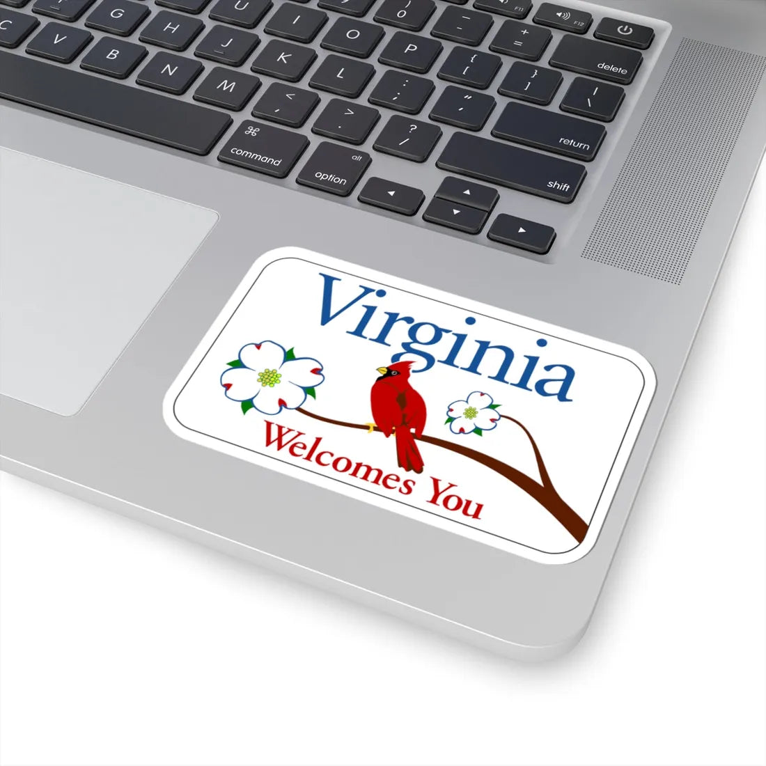 Virginia I-V1 (Virginia) (Road Sign) STICKER Vinyl Kiss-Cut Decal - The Sticker Space
