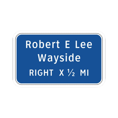 Virginia I-V13R (Virginia) (Road Sign) STICKER Vinyl Kiss-Cut Decal 2 Inch White - The Sticker Space