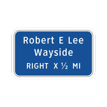 Virginia I-V13R (Virginia) (Road Sign) STICKER Vinyl Kiss-Cut Decal 3 Inch White - The Sticker Space