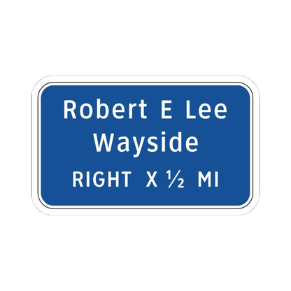 Virginia I-V13R (Virginia) (Road Sign) STICKER Vinyl Kiss-Cut Decal 4 Inch White - The Sticker Space