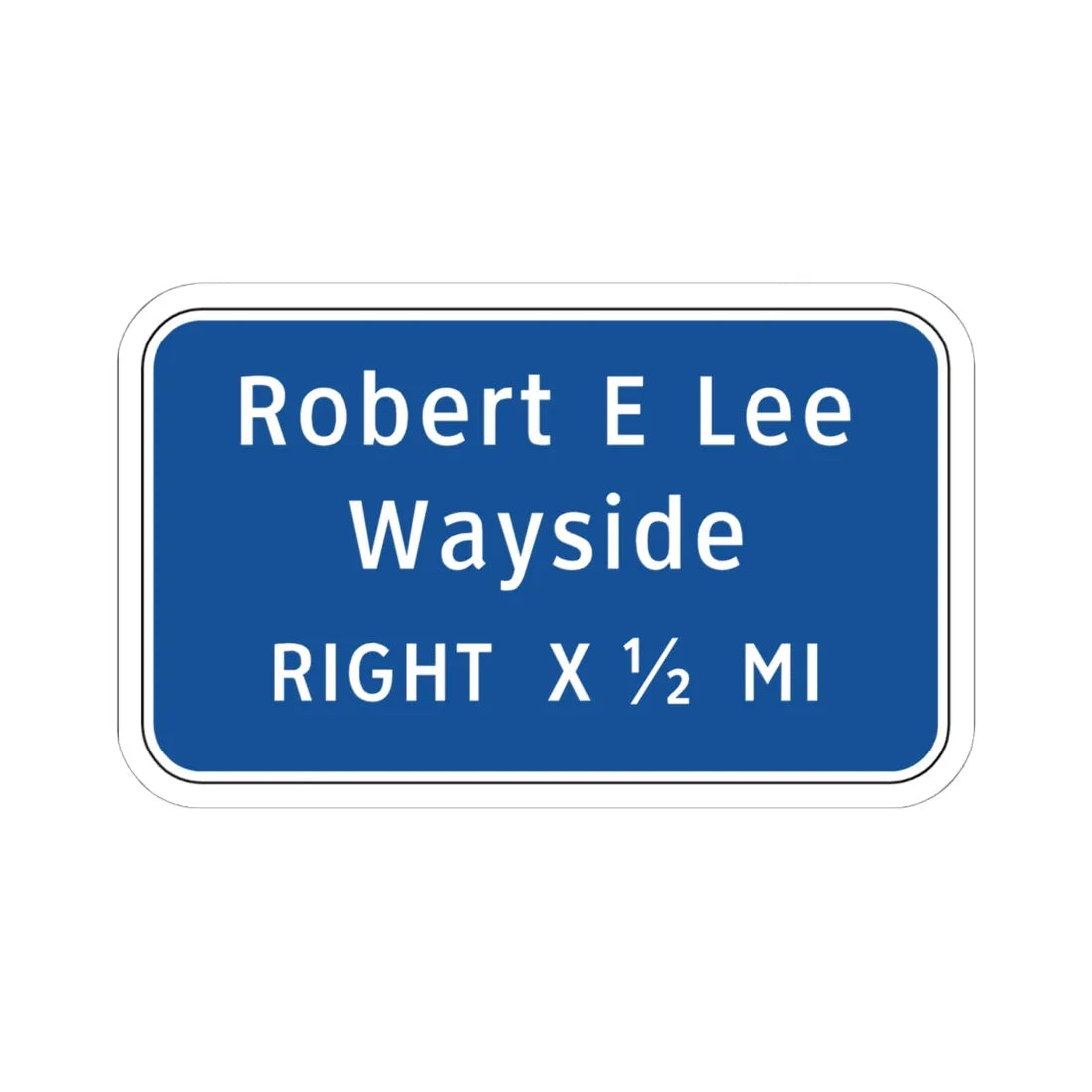 Virginia I-V13R (Virginia) (Road Sign) STICKER Vinyl Kiss-Cut Decal 6 Inch White - The Sticker Space