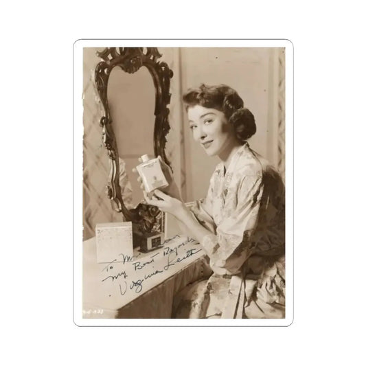 Virginia Leith #47 (Vintage Female Icon) STICKER Vinyl Kiss-Cut Decal 2 Inch White - The Sticker Space