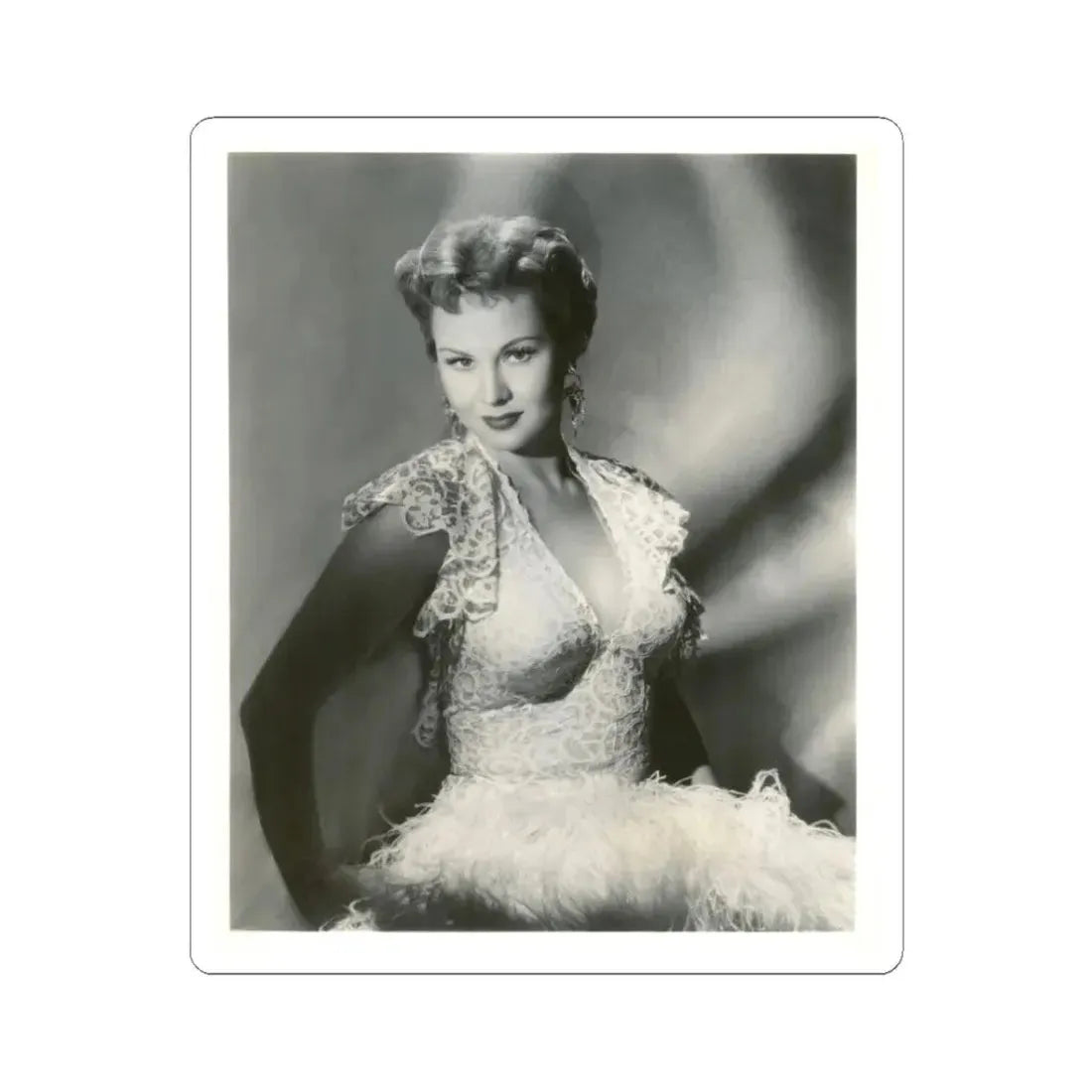 Virginia Mayo #144 (Vintage Female Icon) STICKER Vinyl Kiss-Cut Decal 3 Inch White - The Sticker Space