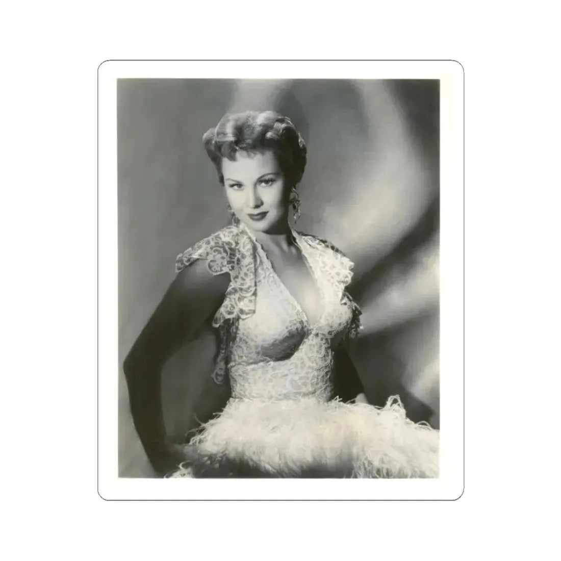 Virginia Mayo #144 (Vintage Female Icon) STICKER Vinyl Kiss-Cut Decal 6 Inch White - The Sticker Space