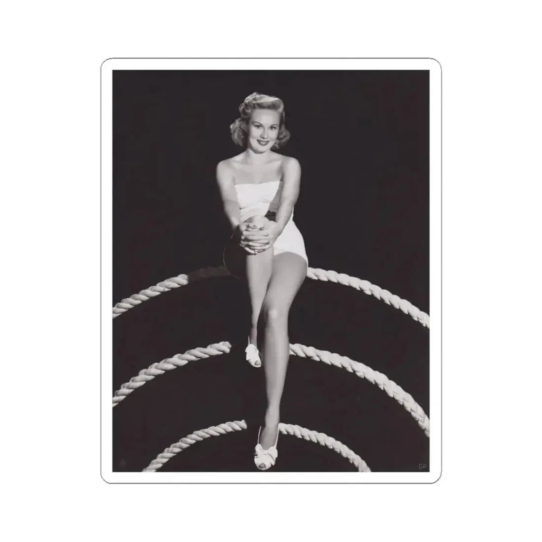Virginia Mayo #1571 (Vintage Female Icon) STICKER Vinyl Kiss-Cut Decal 3 Inch White - The Sticker Space