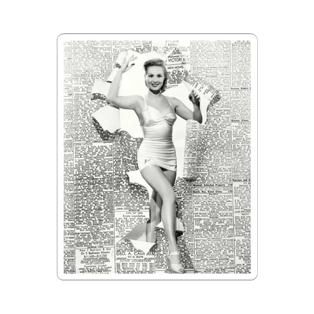 Virginia Mayo #158 (Vintage Female Icon) STICKER Vinyl Kiss-Cut Decal 2 Inch White - The Sticker Space