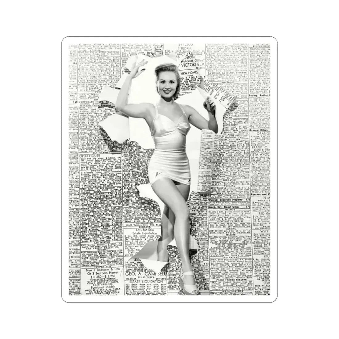 Virginia Mayo #158 (Vintage Female Icon) STICKER Vinyl Kiss-Cut Decal 6 Inch White - The Sticker Space