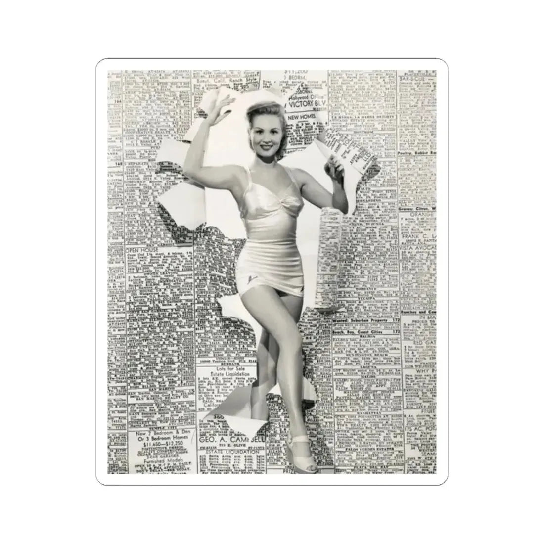 Virginia Mayo #1581 (Vintage Female Icon) STICKER Vinyl Kiss-Cut Decal 2 Inch White - The Sticker Space