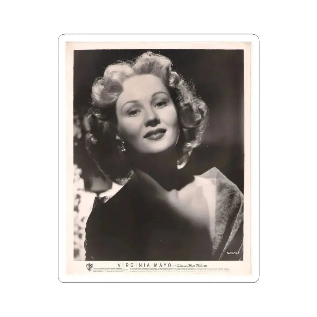 Virginia Mayo #181 (Vintage Female Icon) STICKER Vinyl Kiss-Cut Decal 6 Inch White - The Sticker Space