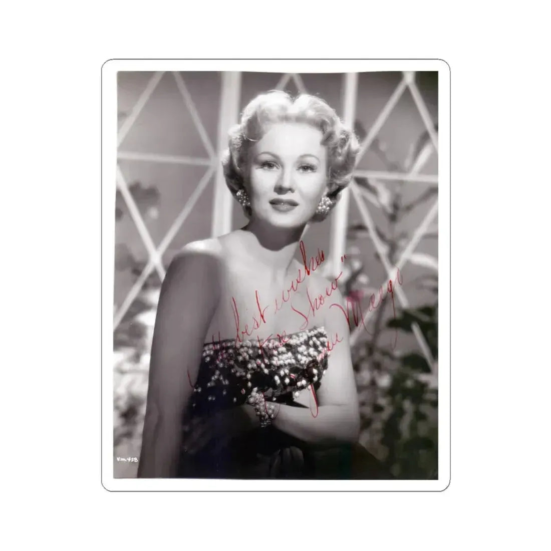 Virginia Mayo #193 (Vintage Female Icon) STICKER Vinyl Kiss-Cut Decal 3 Inch White - The Sticker Space