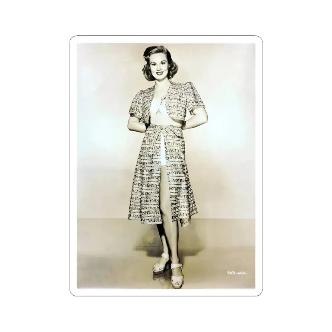 Virginia Mayo #202 (Vintage Female Icon) STICKER Vinyl Kiss-Cut Decal 6 Inch White - The Sticker Space