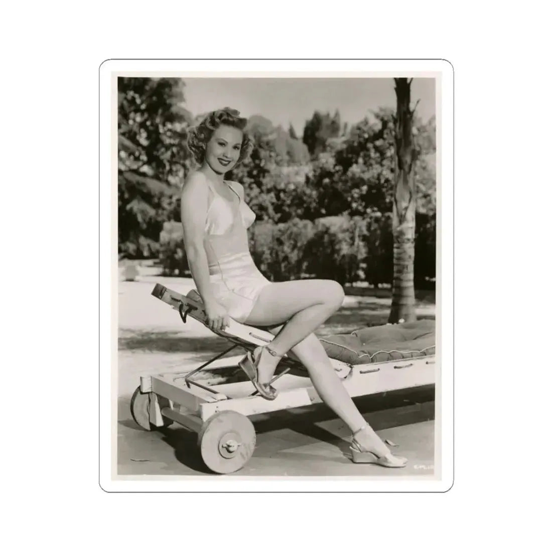 Virginia Mayo #208 (Vintage Female Icon) STICKER Vinyl Kiss-Cut Decal 3 Inch White - The Sticker Space