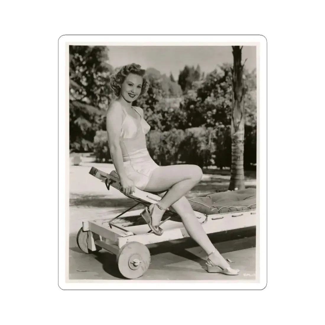 Virginia Mayo #208 (Vintage Female Icon) STICKER Vinyl Kiss-Cut Decal 6 Inch White - The Sticker Space