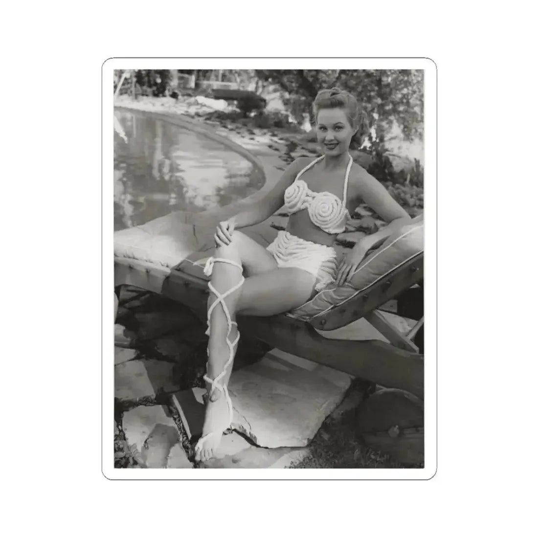 Virginia Mayo #209 (Vintage Female Icon) STICKER Vinyl Kiss-Cut Decal 3 Inch White - The Sticker Space