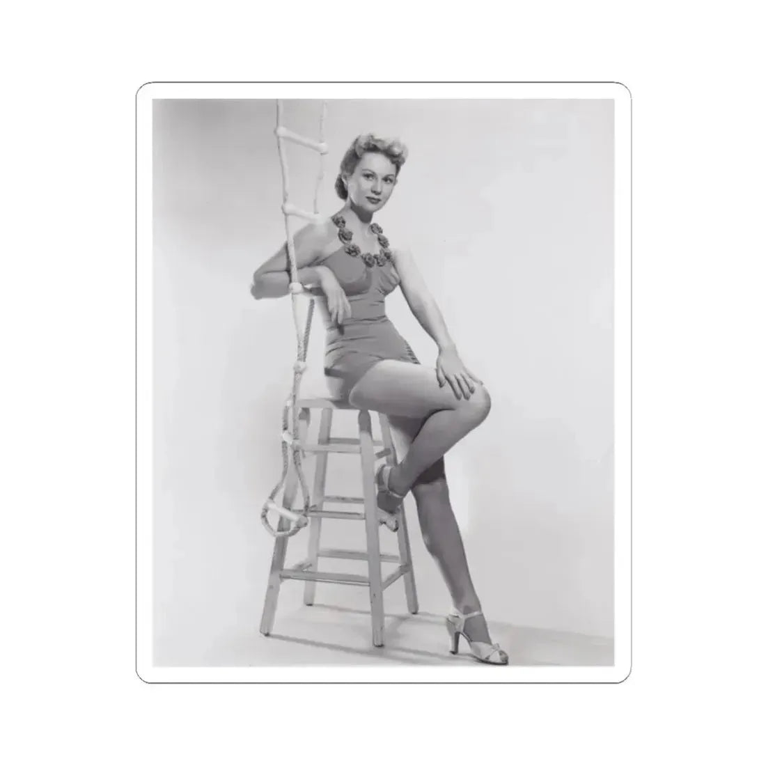 Virginia Mayo #215 (Vintage Female Icon) STICKER Vinyl Kiss-Cut Decal 2 Inch White - The Sticker Space
