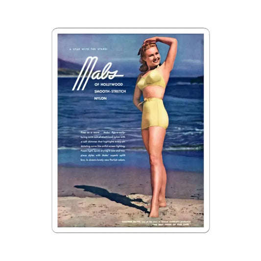 Virginia Mayo #2511 (Vintage Female Icon) STICKER Vinyl Kiss-Cut Decal 2 Inch White - The Sticker Space